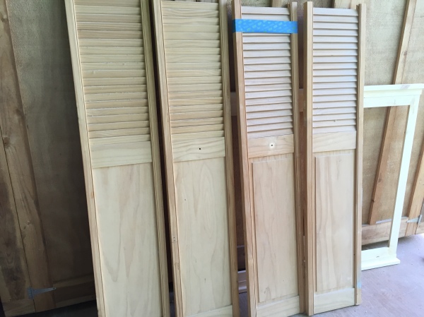 old louvered doors